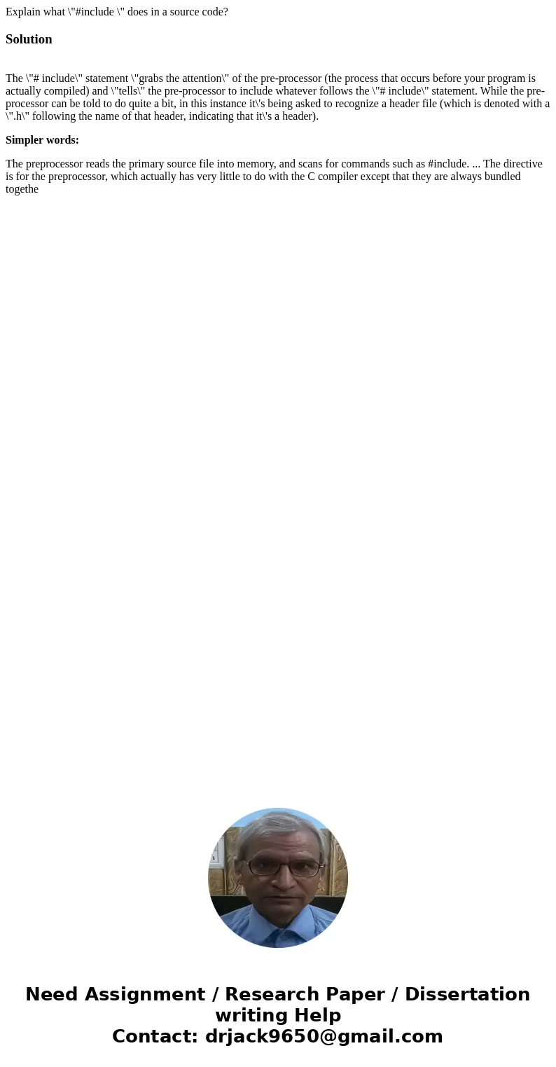 Explain what \ Explain what \