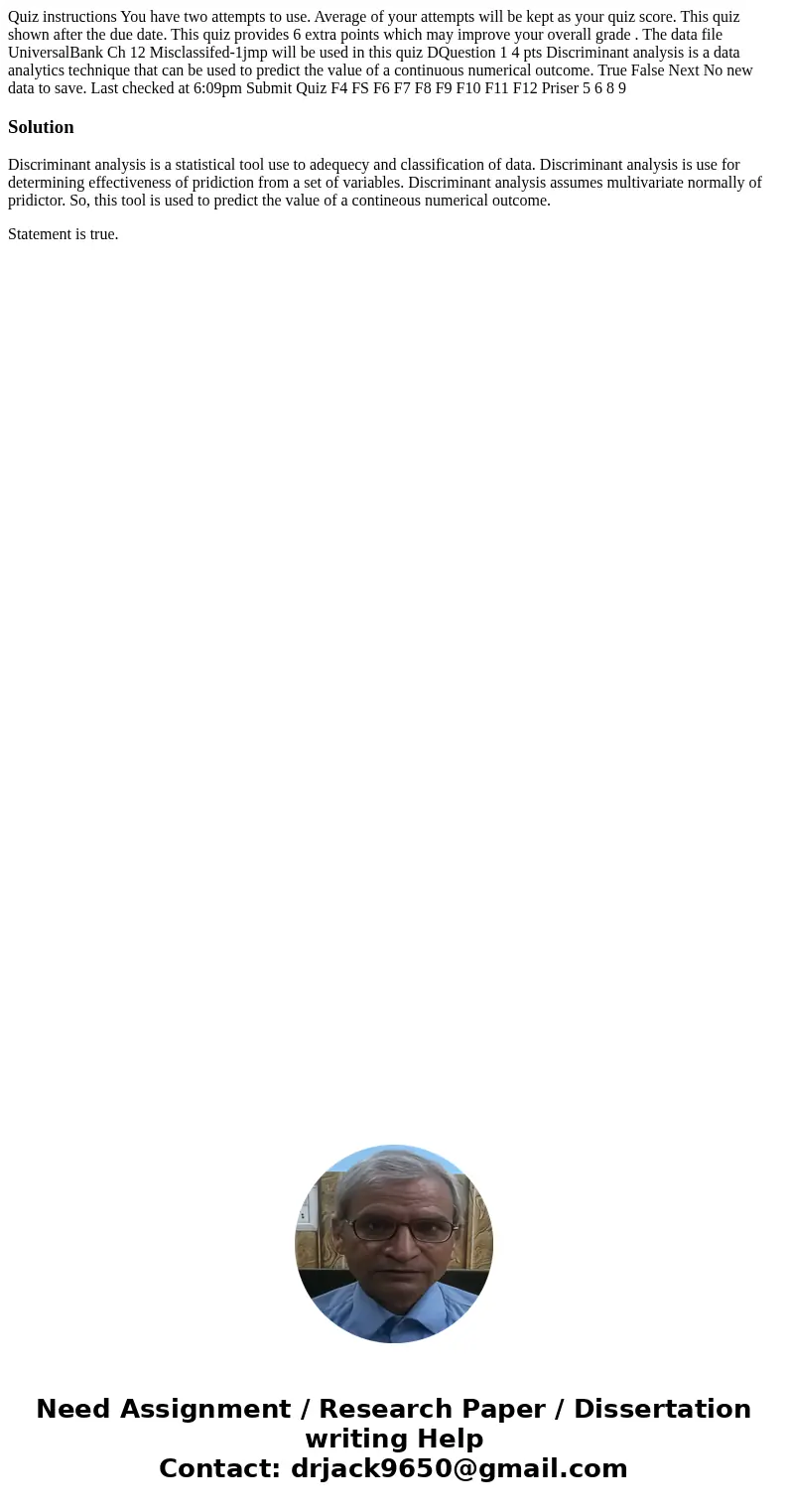 Quiz instructions You have two attempts to use. Average of your attempts will be kept as your quiz score. This quiz shown after the due date. This quiz provide Quiz instructions You have two attempts to use. Average of your attempts will be kept as your quiz score. This quiz shown after the due date. This quiz provide